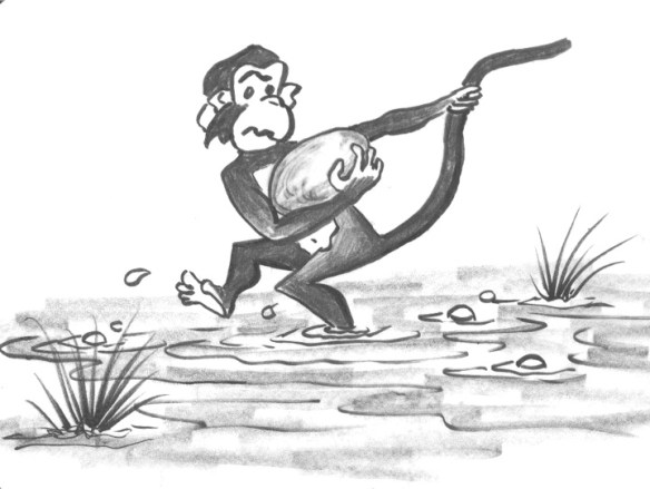 Monkey Parable - Sinking monkey