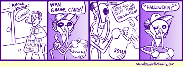 Waluigi goes trick-or-treating