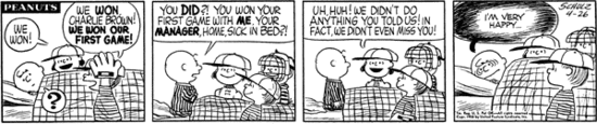 Charlie Brown's team wins