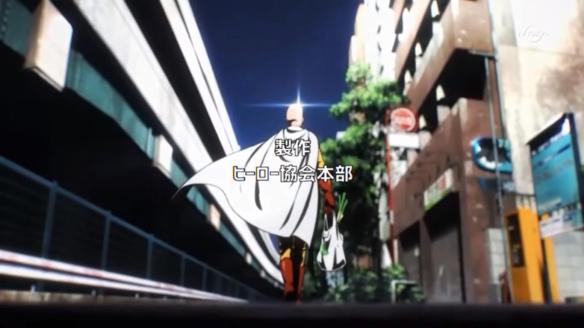 Saitama with shopping bag