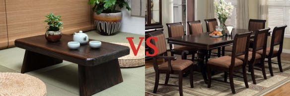 High vs. low tables