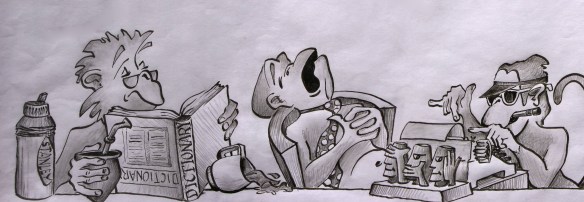 Typewriter monkeys (1 of 2)